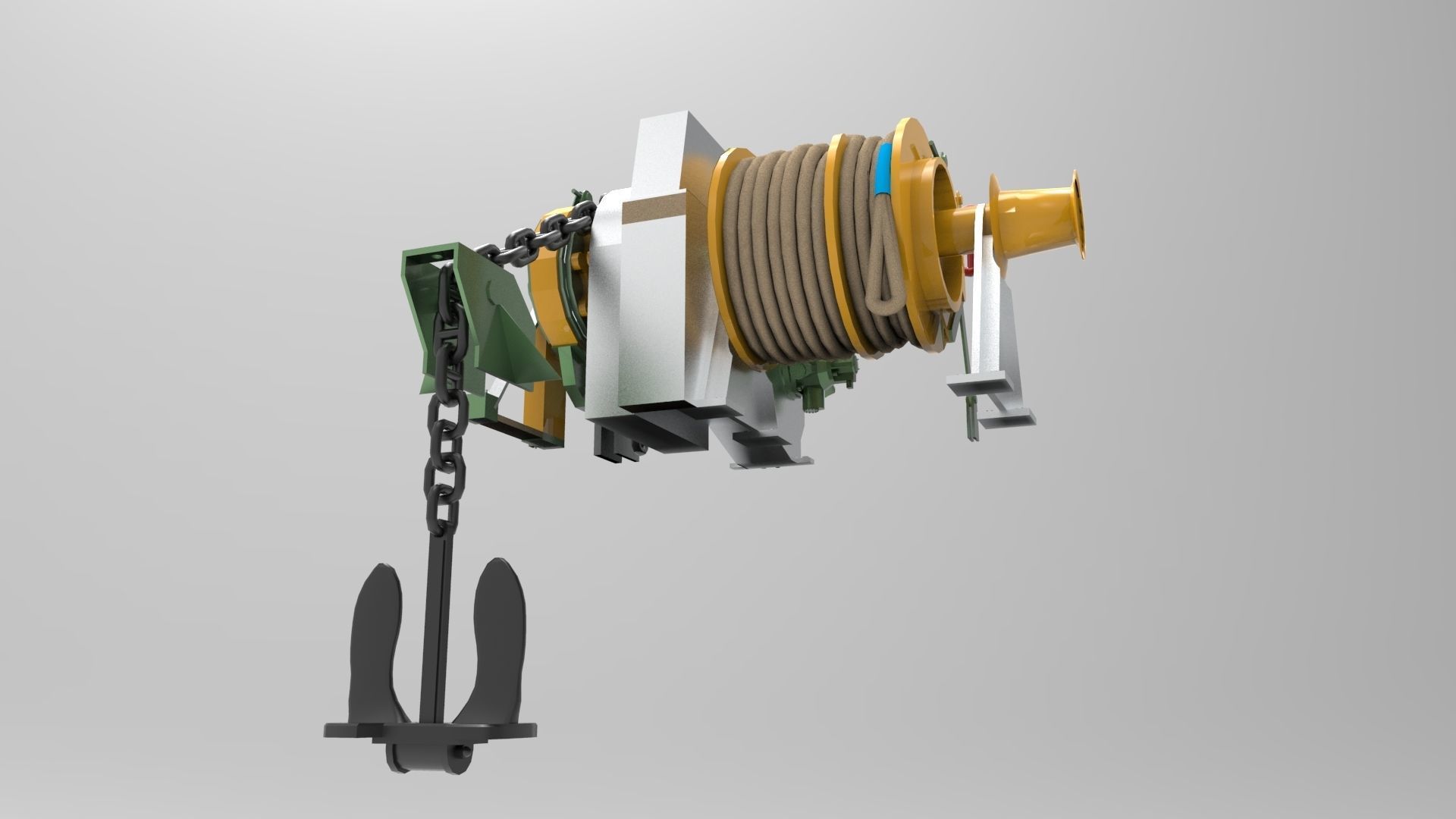 Windlass Anchor 3D model_9
