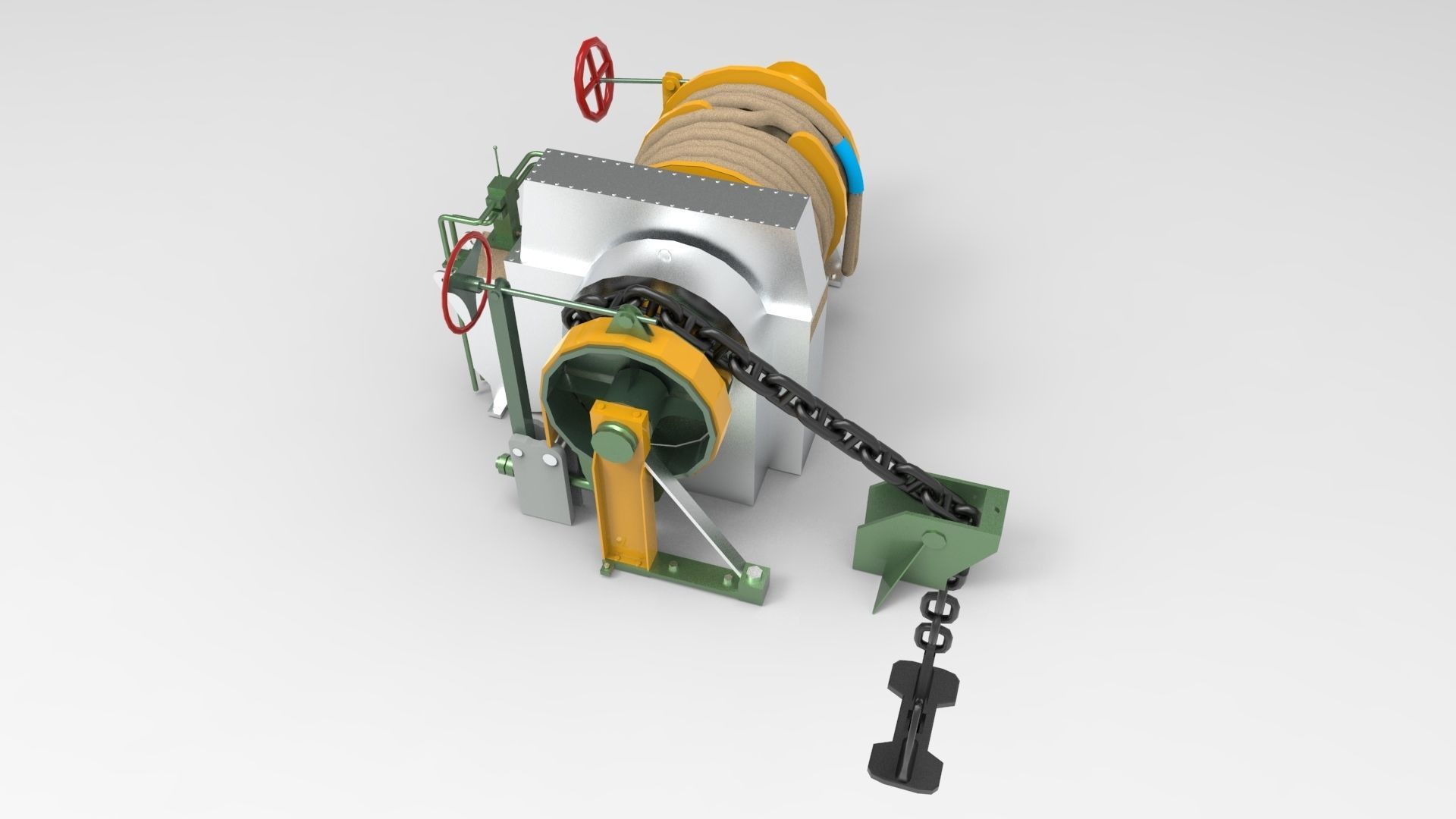 Windlass Anchor 3D model_8