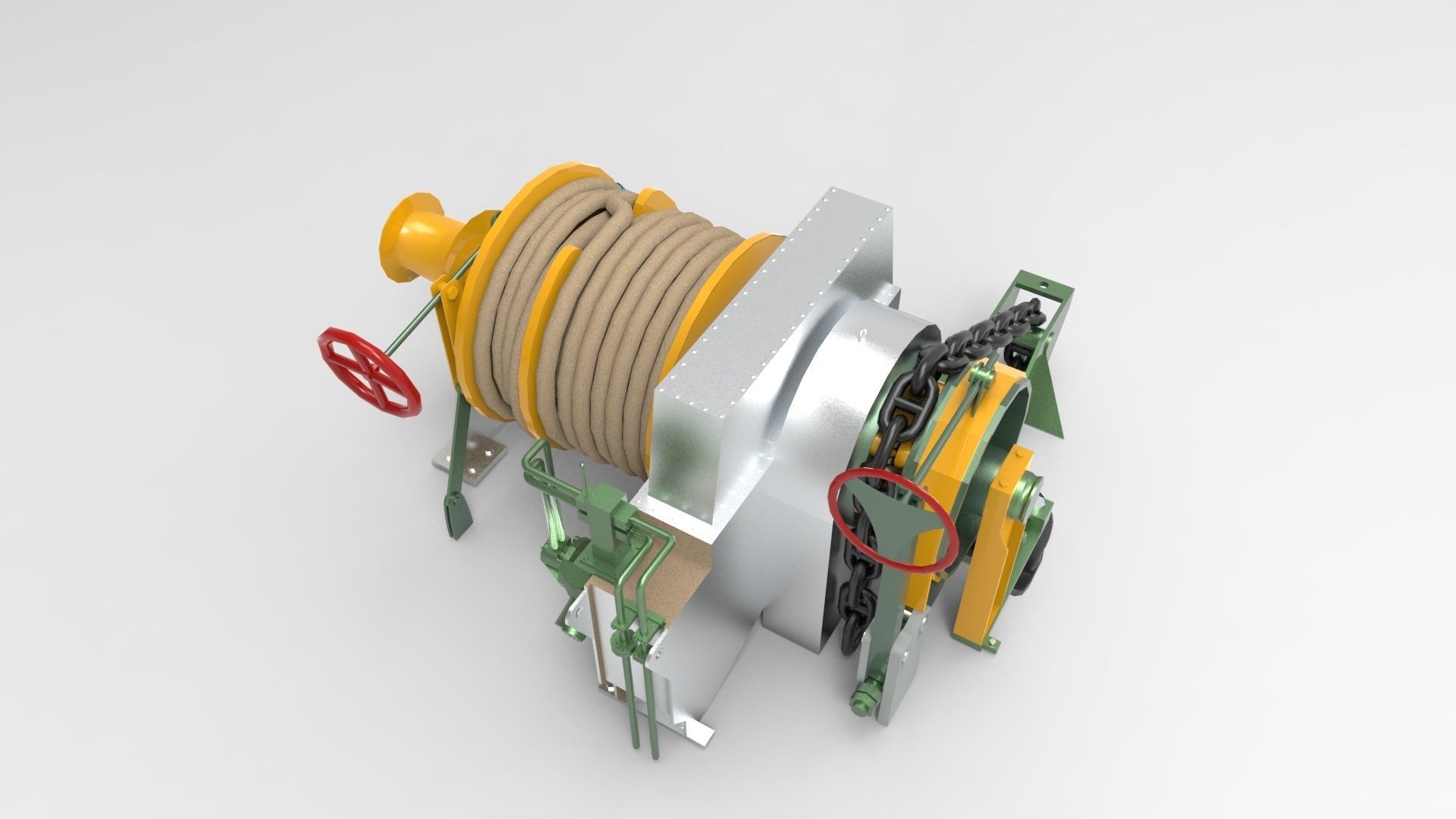 Windlass Anchor 3D model_5