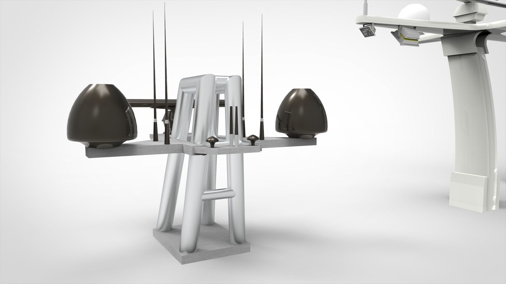 Marine radar 3D model_6