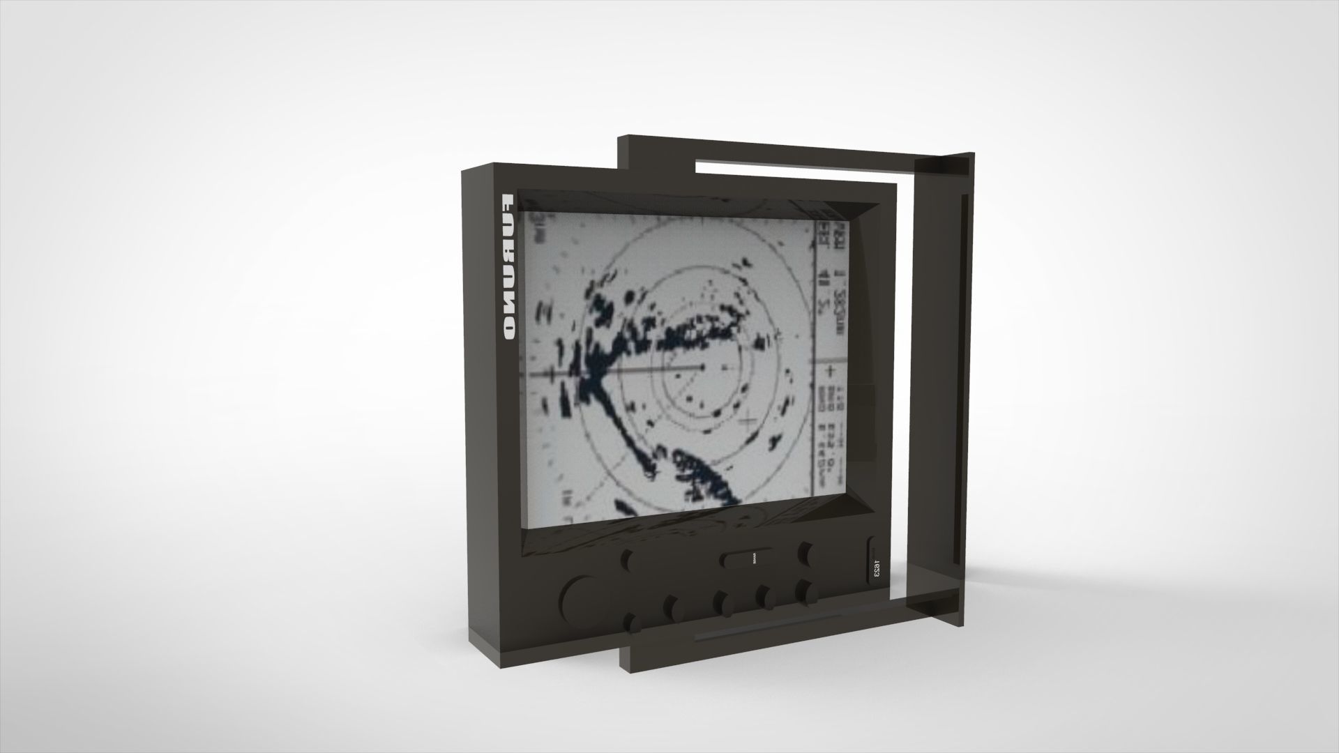 Marine radar 3D model_7
