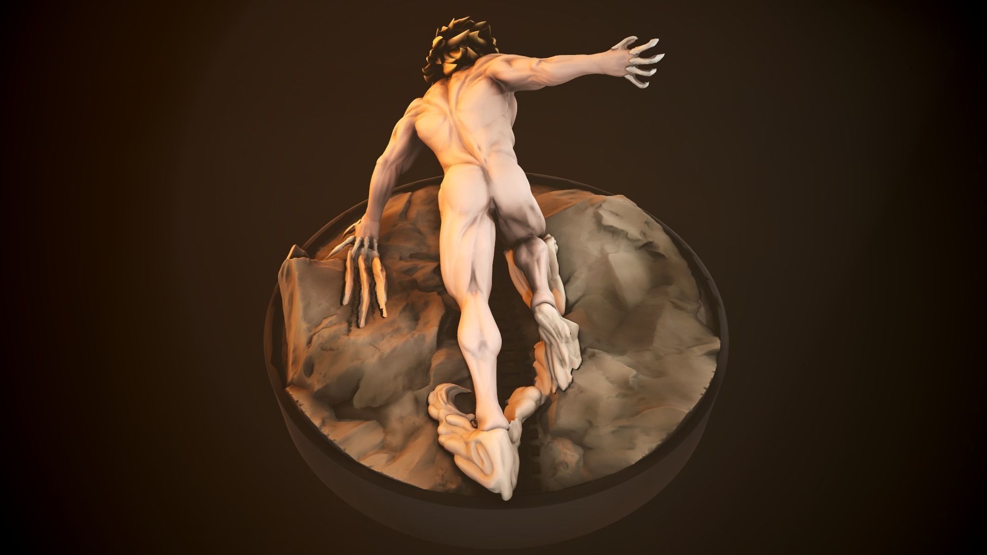 Attack On Titans - Jaw Rigged model Low-poly 3D model_13