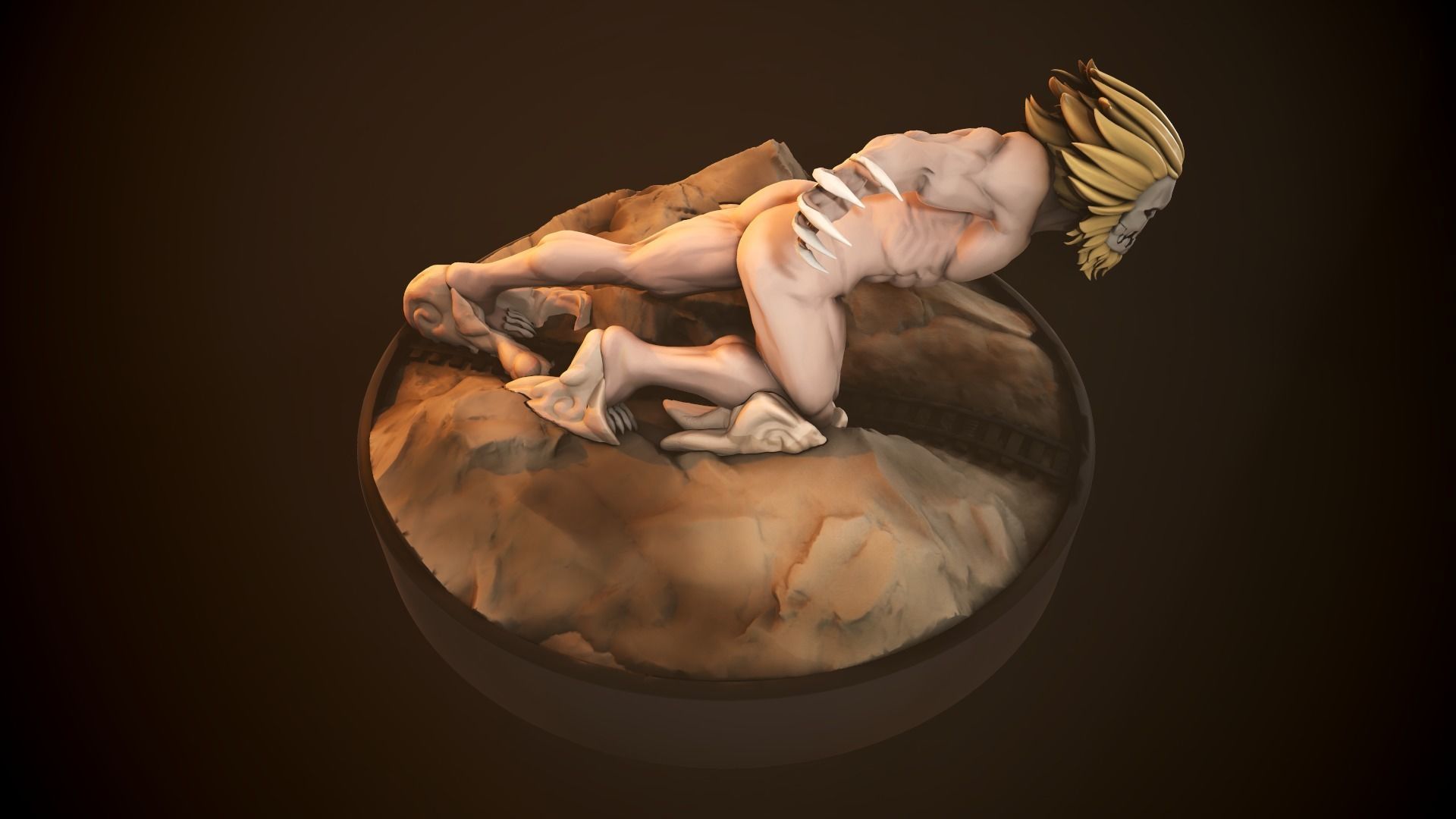 Attack On Titans - Jaw Rigged model Low-poly 3D model_12