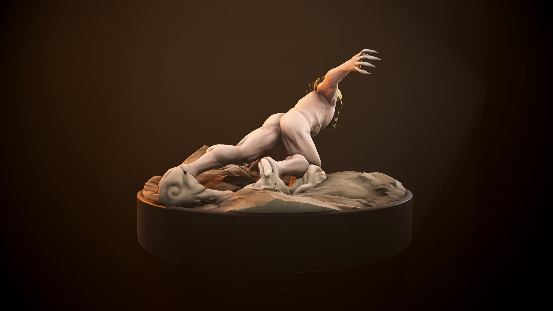 Attack On Titans - Jaw Rigged model Low-poly 3D model_8