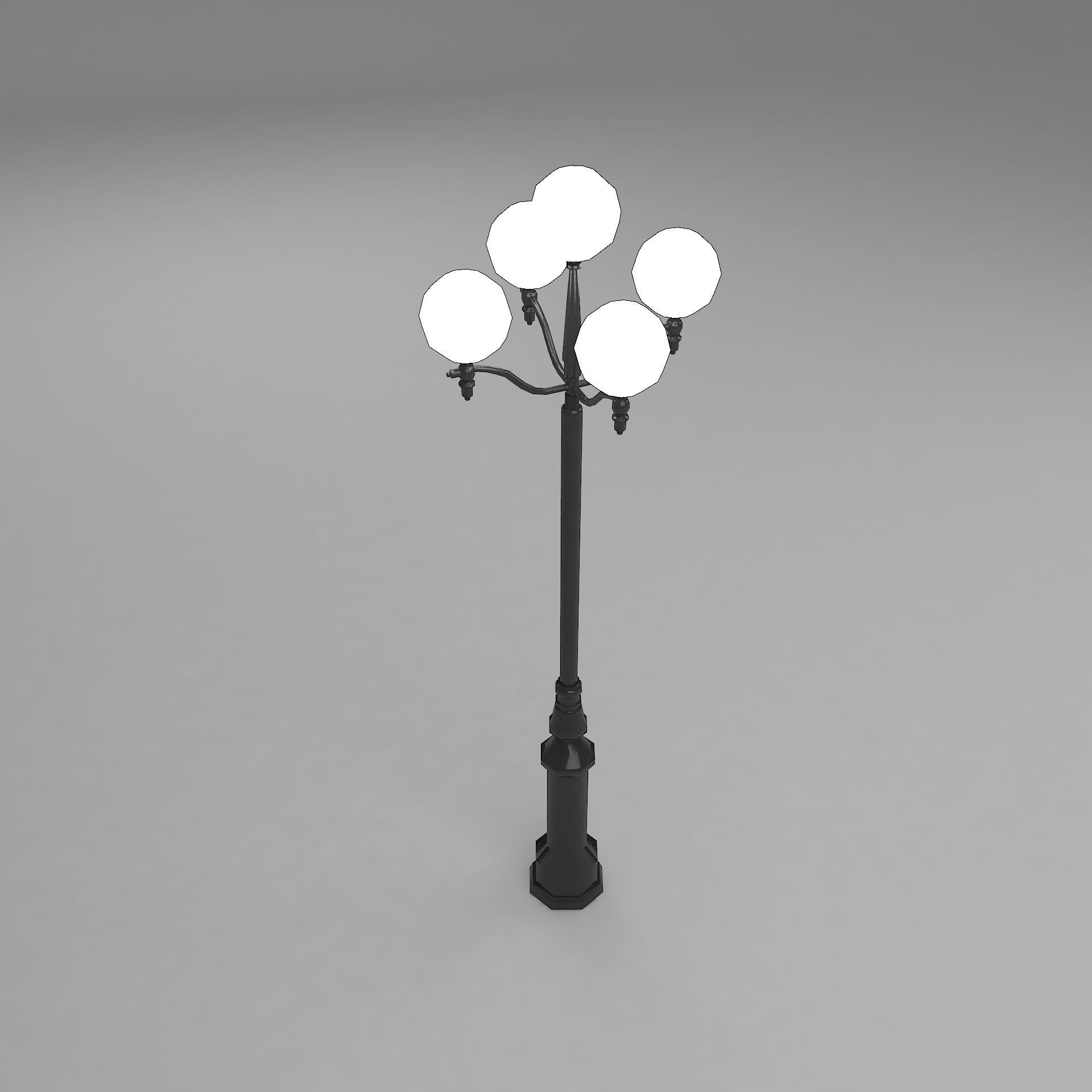 street light 2 3D model_6