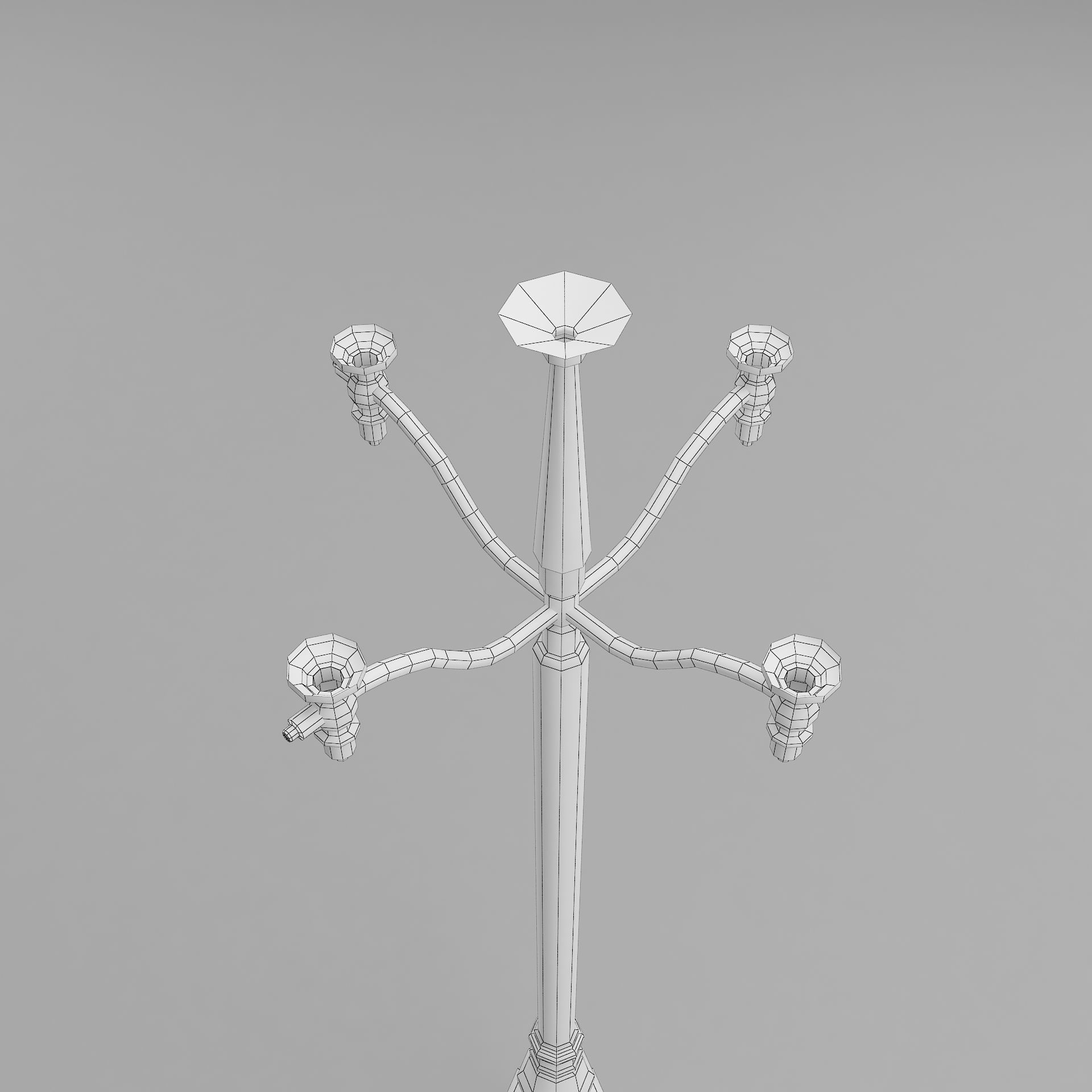 street light 2 3D model_7