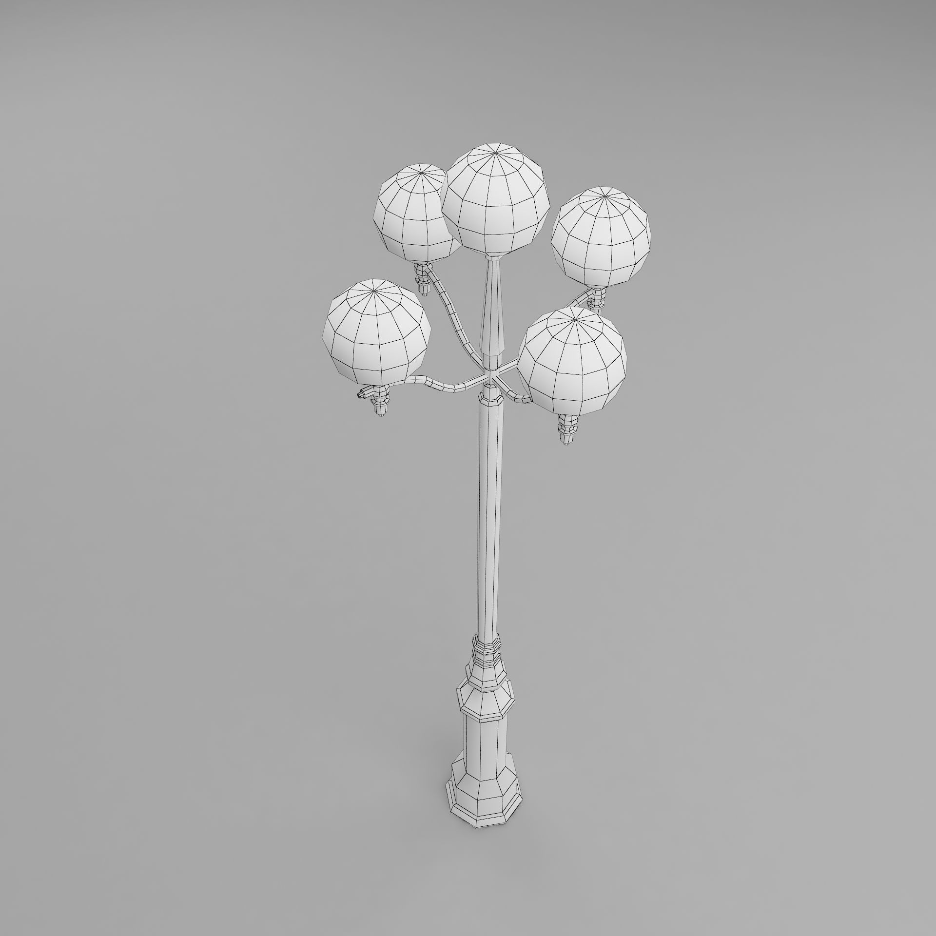 street light 2 3D model_3