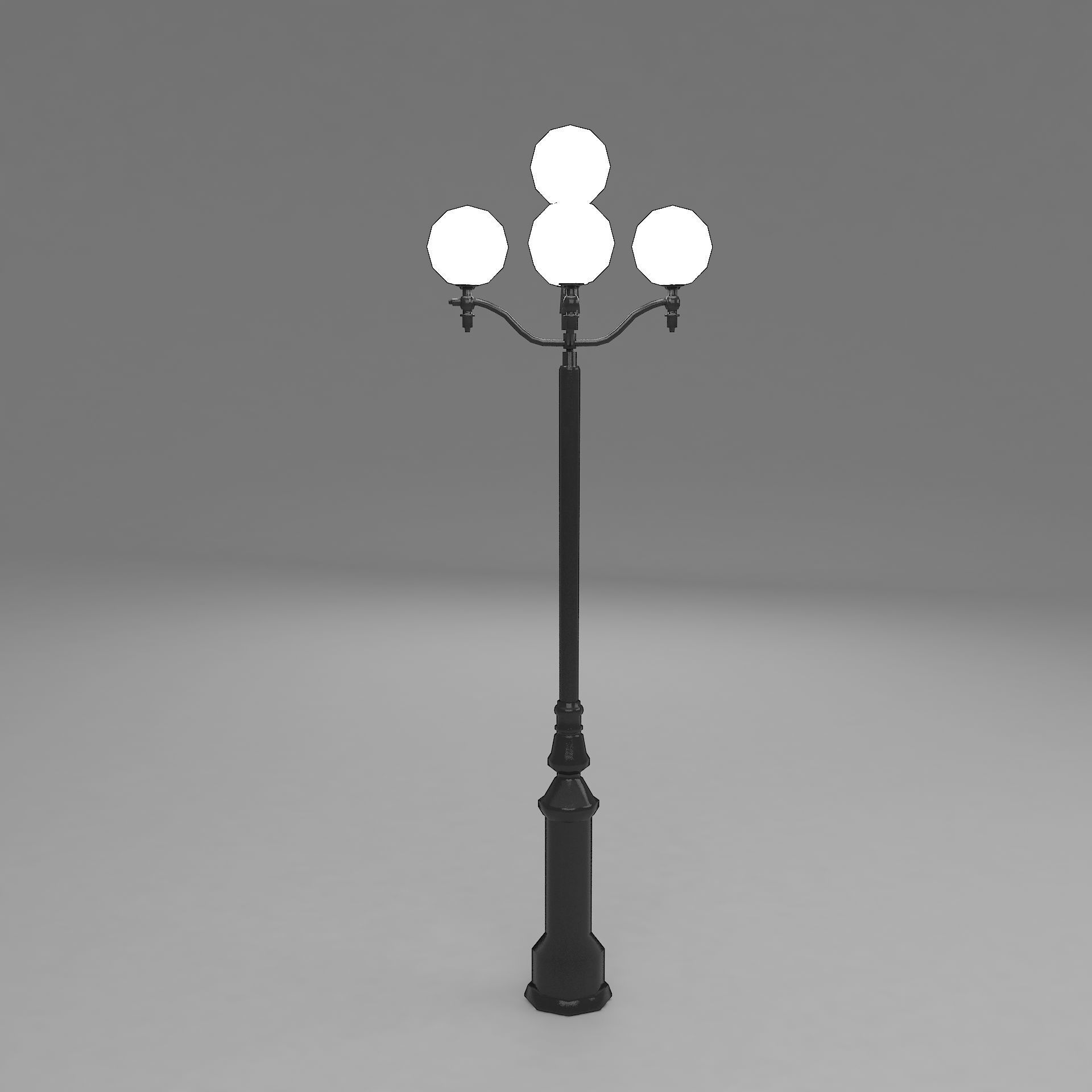 street light 2 3D model_4