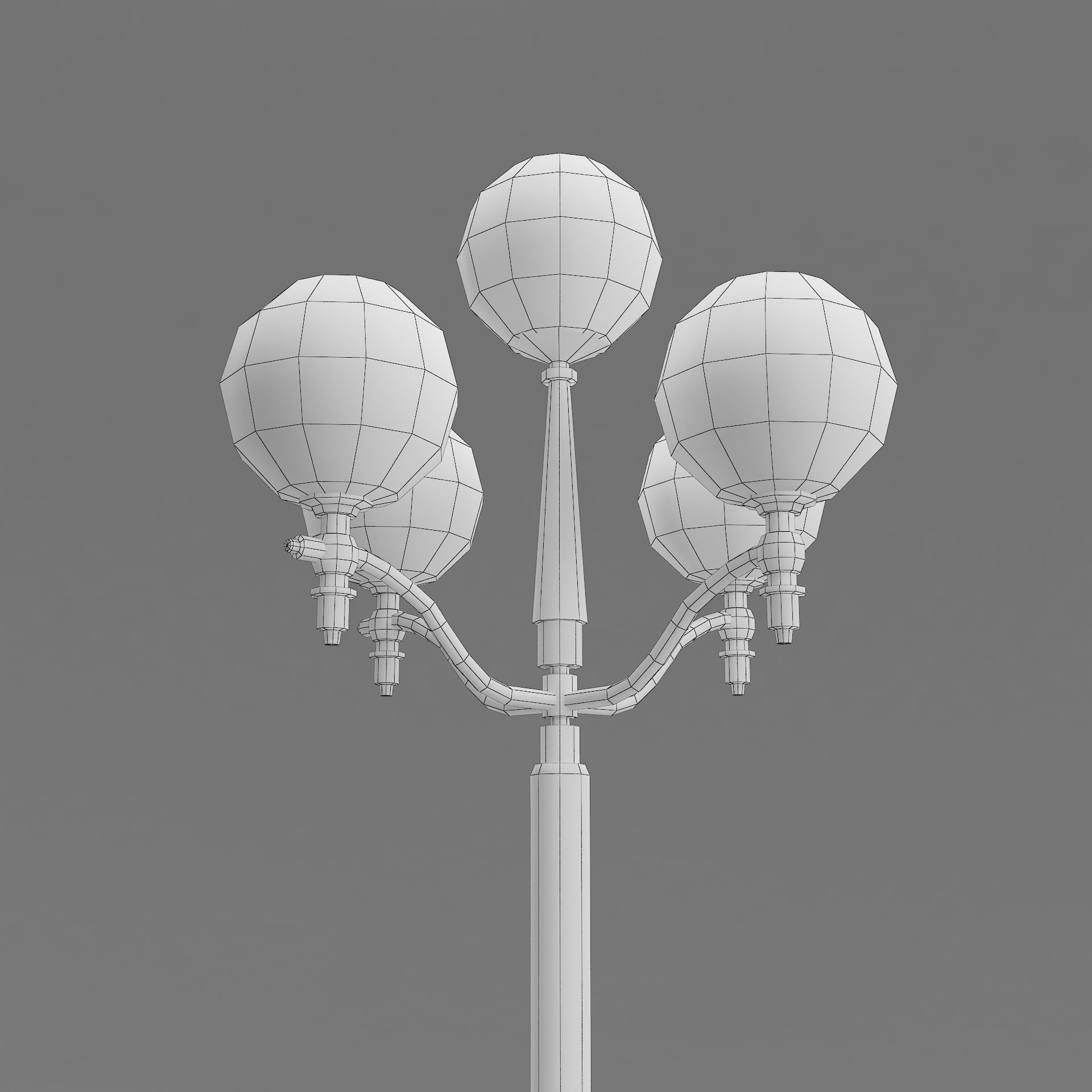street light 2 3D model_9