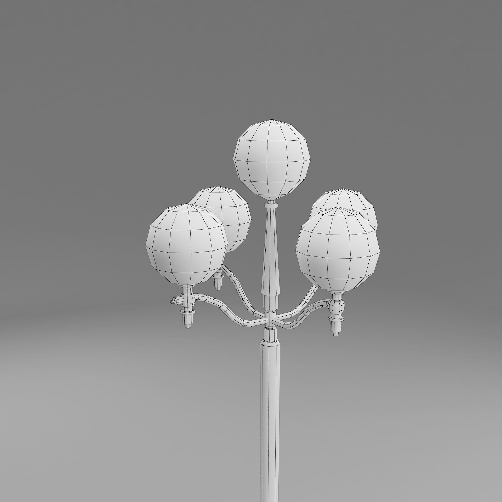 street light 2 3D model_5