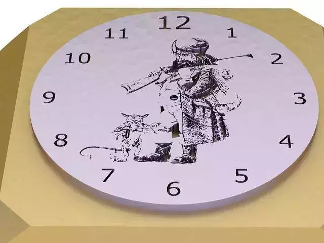 Clock Ring Low-poly 3D model