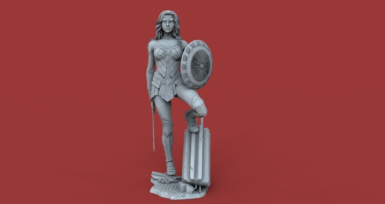 Wonder Woman 3D Print Model 3D model_2