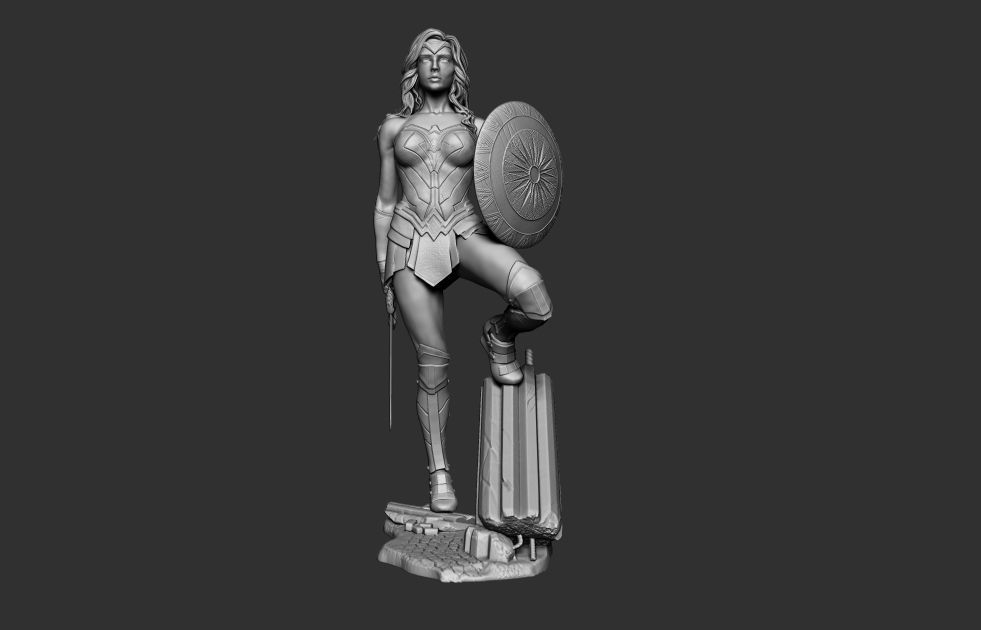 Wonder Woman 3D Print Model 3D model_11