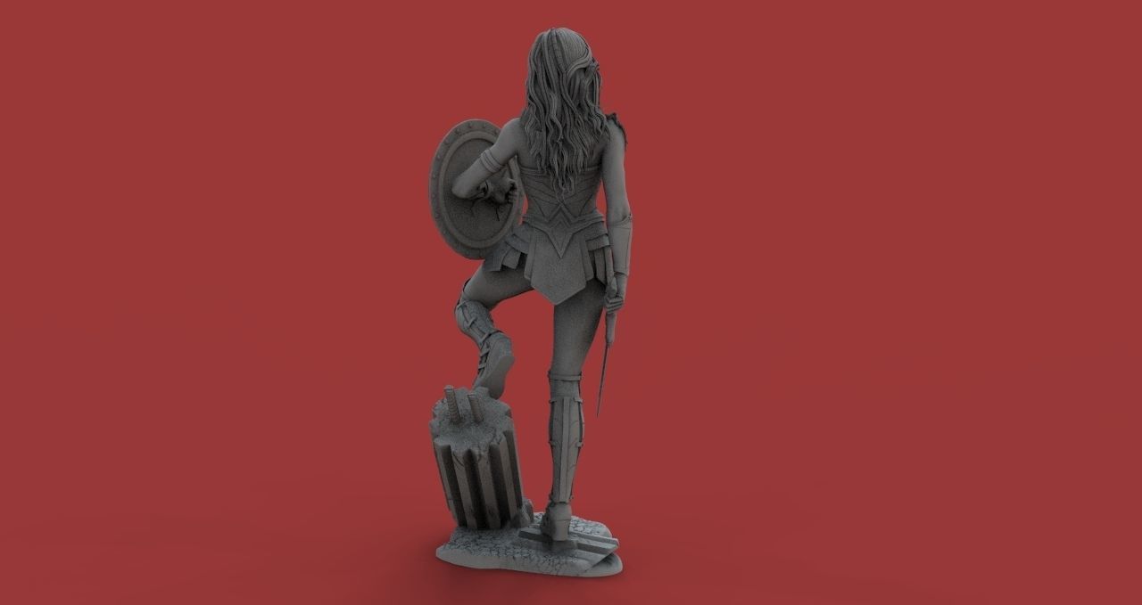 Wonder Woman 3D Print Model 3D model_4