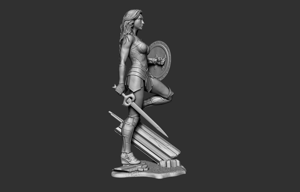 Wonder Woman 3D Print Model 3D model_6