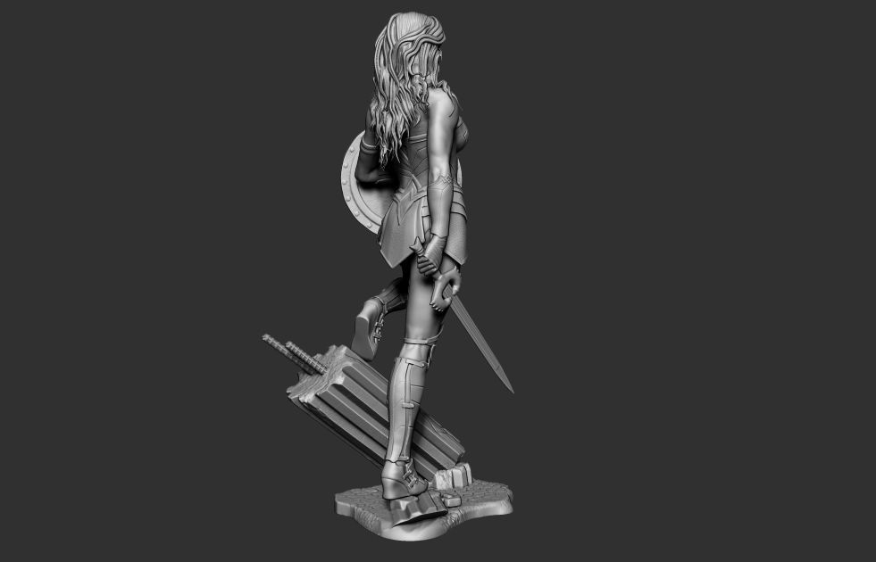 Wonder Woman 3D Print Model 3D model_7