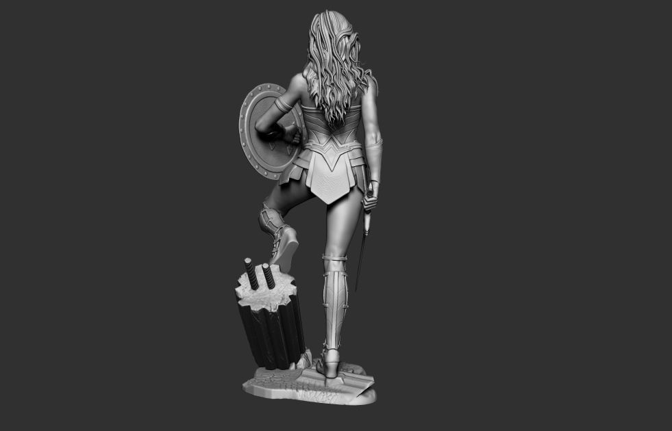 Wonder Woman 3D Print Model 3D model_8
