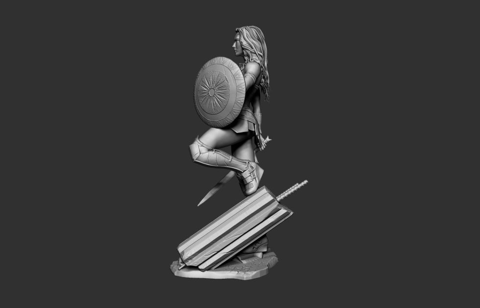 Wonder Woman 3D Print Model 3D model_9