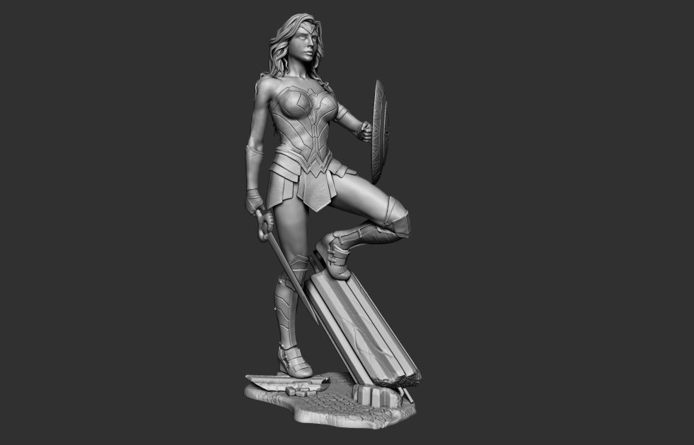 Wonder Woman 3D Print Model 3D model_5