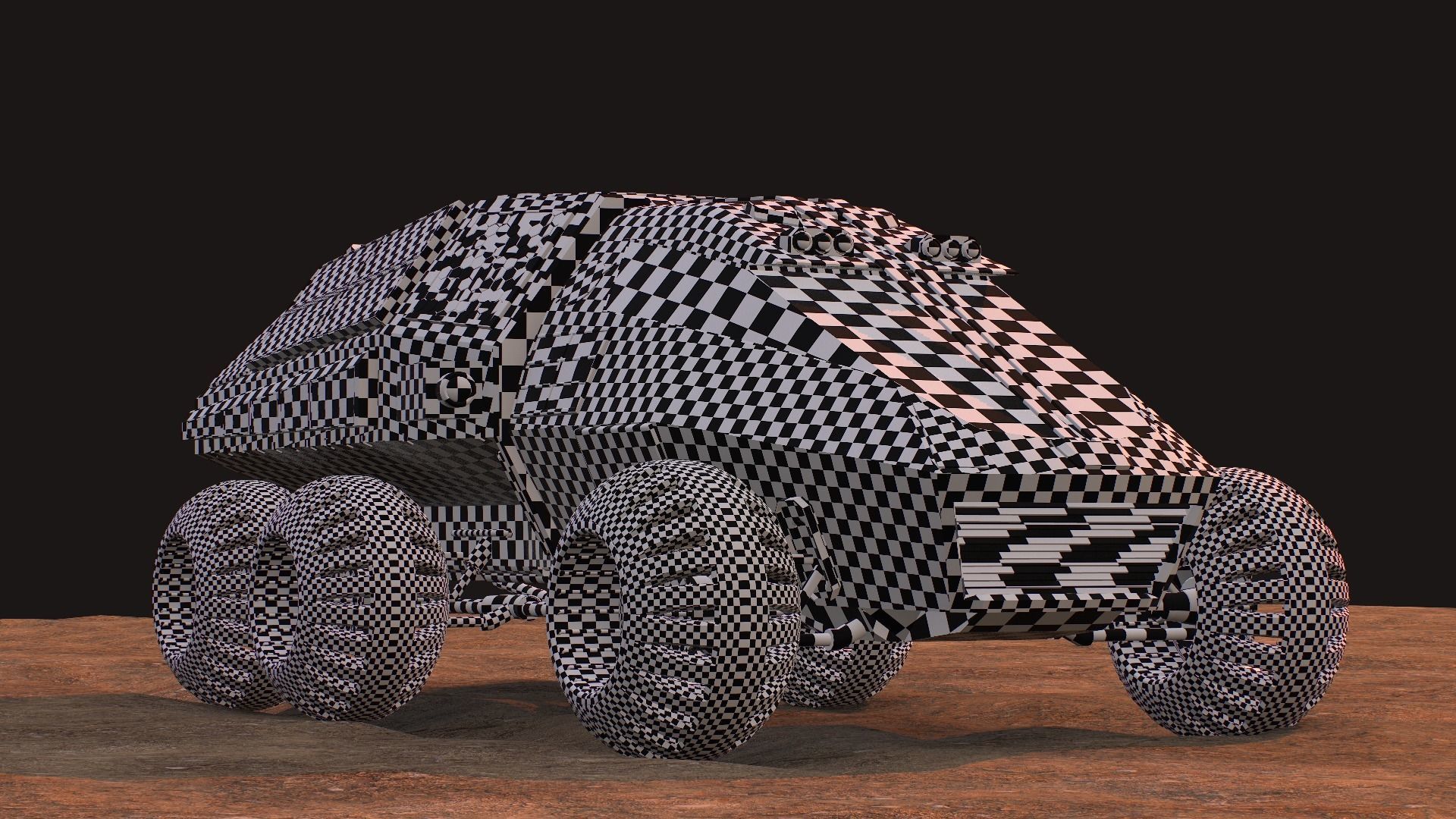 NASA exploration rover Low-poly 3D model_39