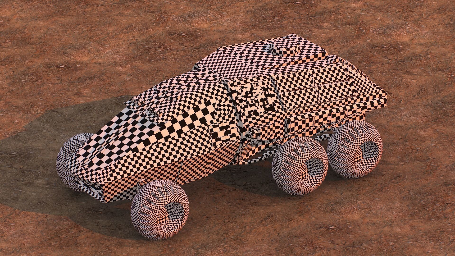 NASA exploration rover Low-poly 3D model_34