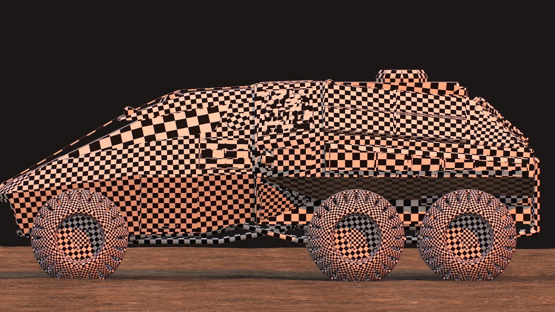 NASA exploration rover Low-poly 3D model_41