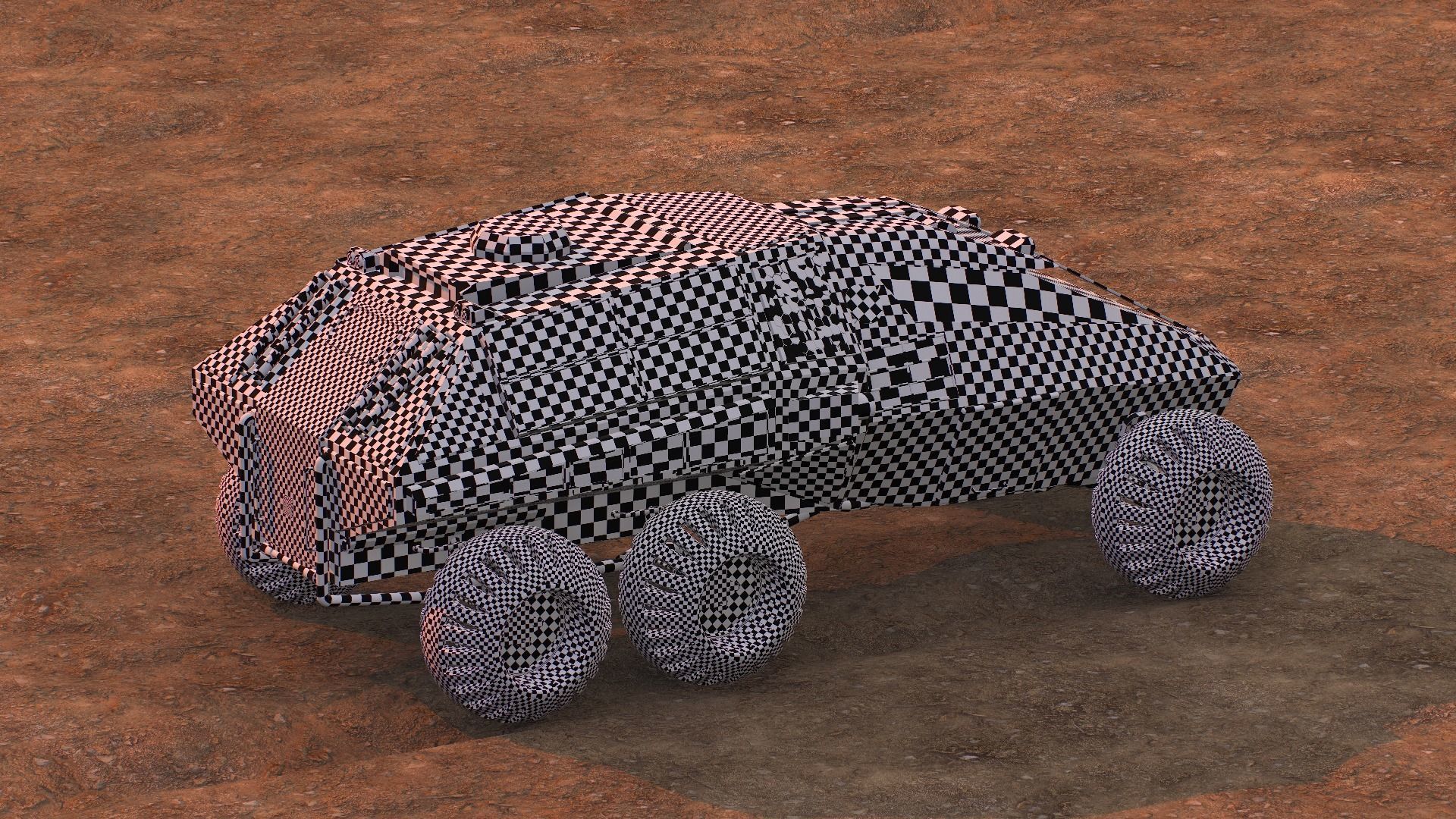 NASA exploration rover Low-poly 3D model_38