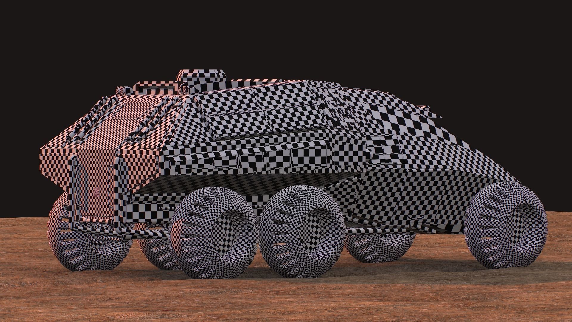 NASA exploration rover Low-poly 3D model_36