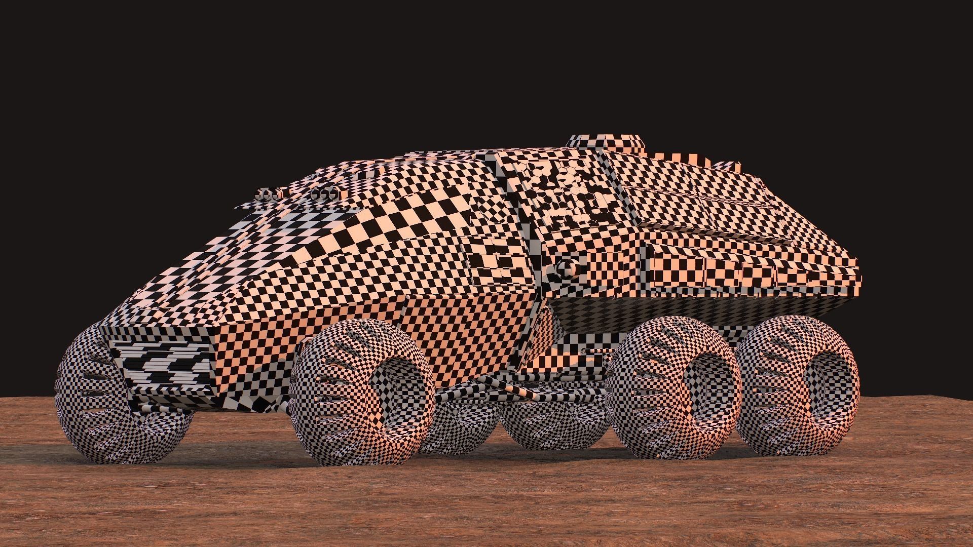 NASA exploration rover Low-poly 3D model_35