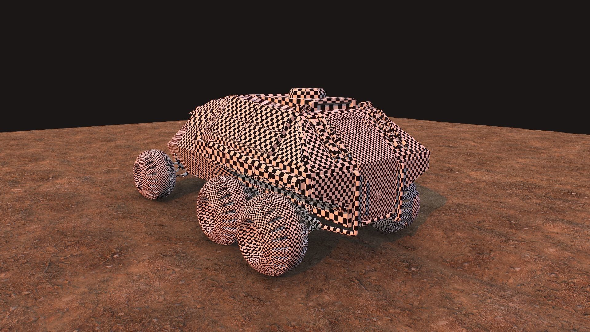 NASA exploration rover Low-poly 3D model_40