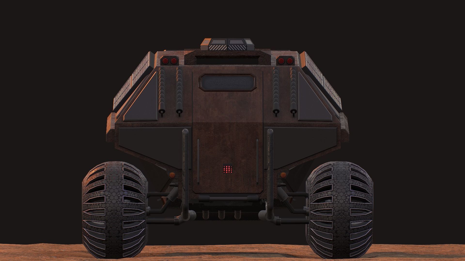 NASA exploration rover Low-poly 3D model_28