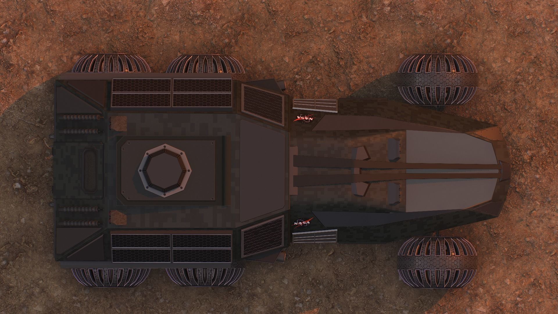 NASA exploration rover Low-poly 3D model_11