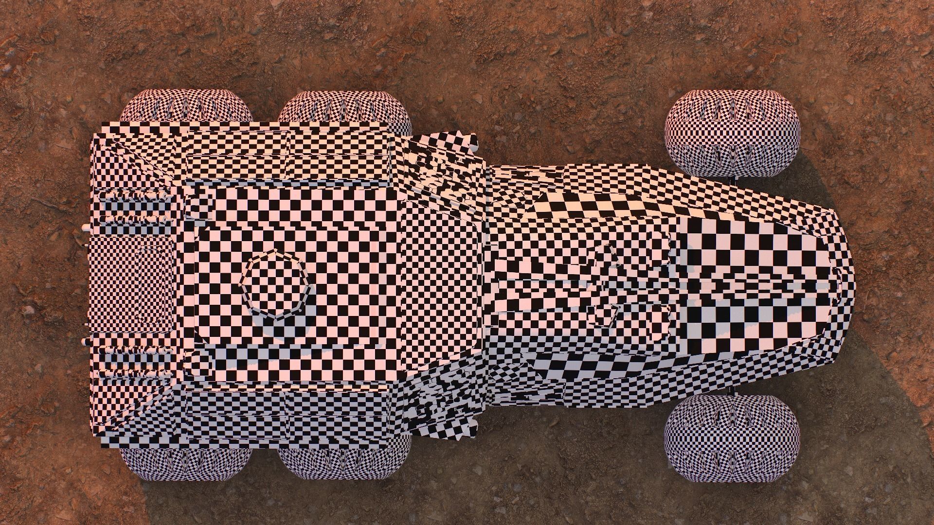 NASA exploration rover Low-poly 3D model_42