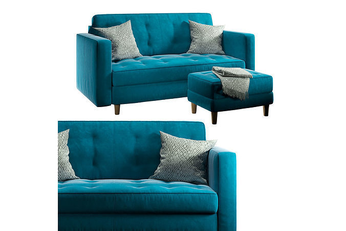 Sofa Form Sofa Eiffel Pouf Trocadero 3D model