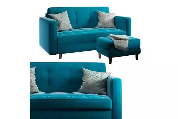 Sofa Form Sofa Eiffel Pouf Trocadero 3D model