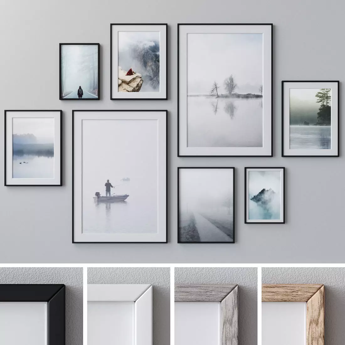Photo Frames Set  59 3D model_0