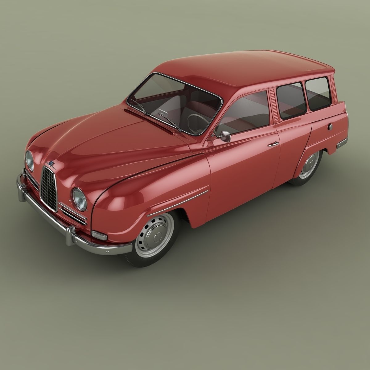 SAAB 95 3D model_5