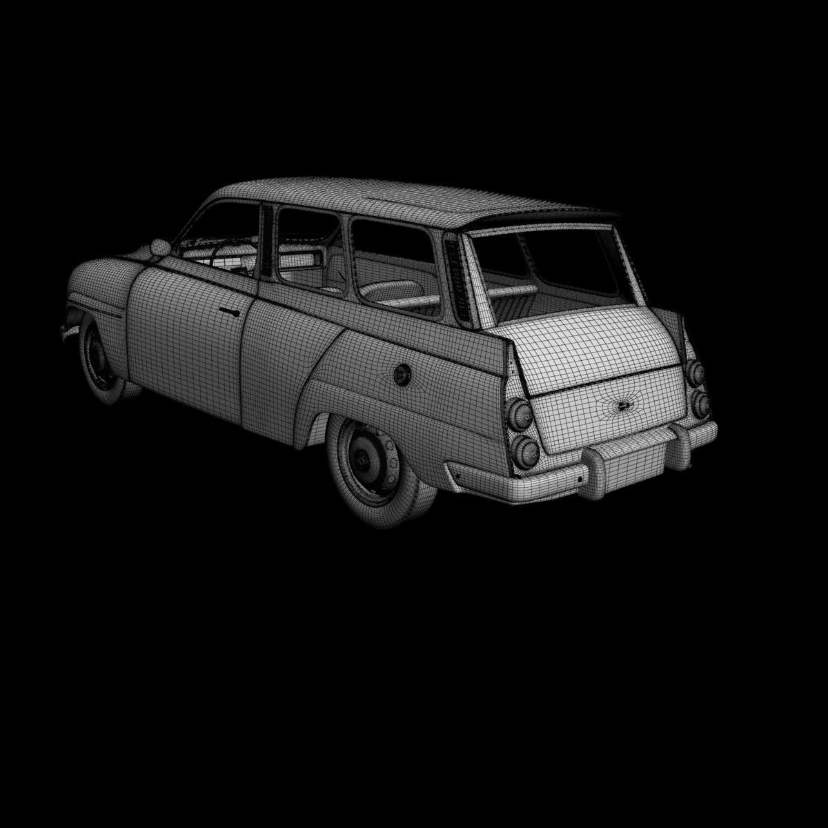 SAAB 95 3D model_16