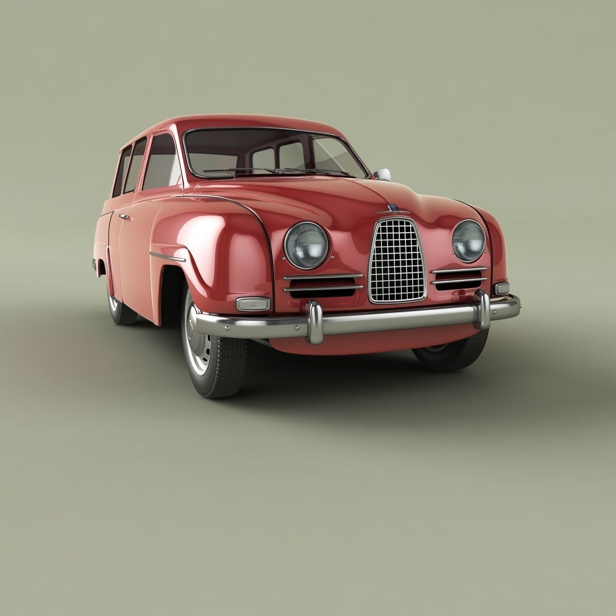 SAAB 95 3D model_9