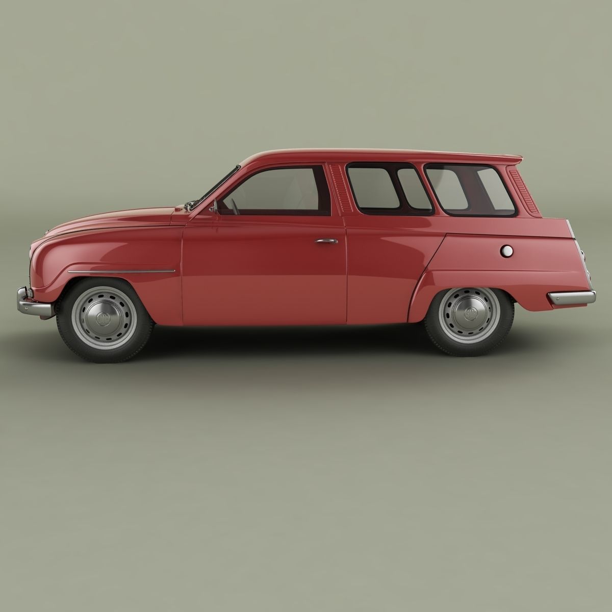 SAAB 95 3D model_1