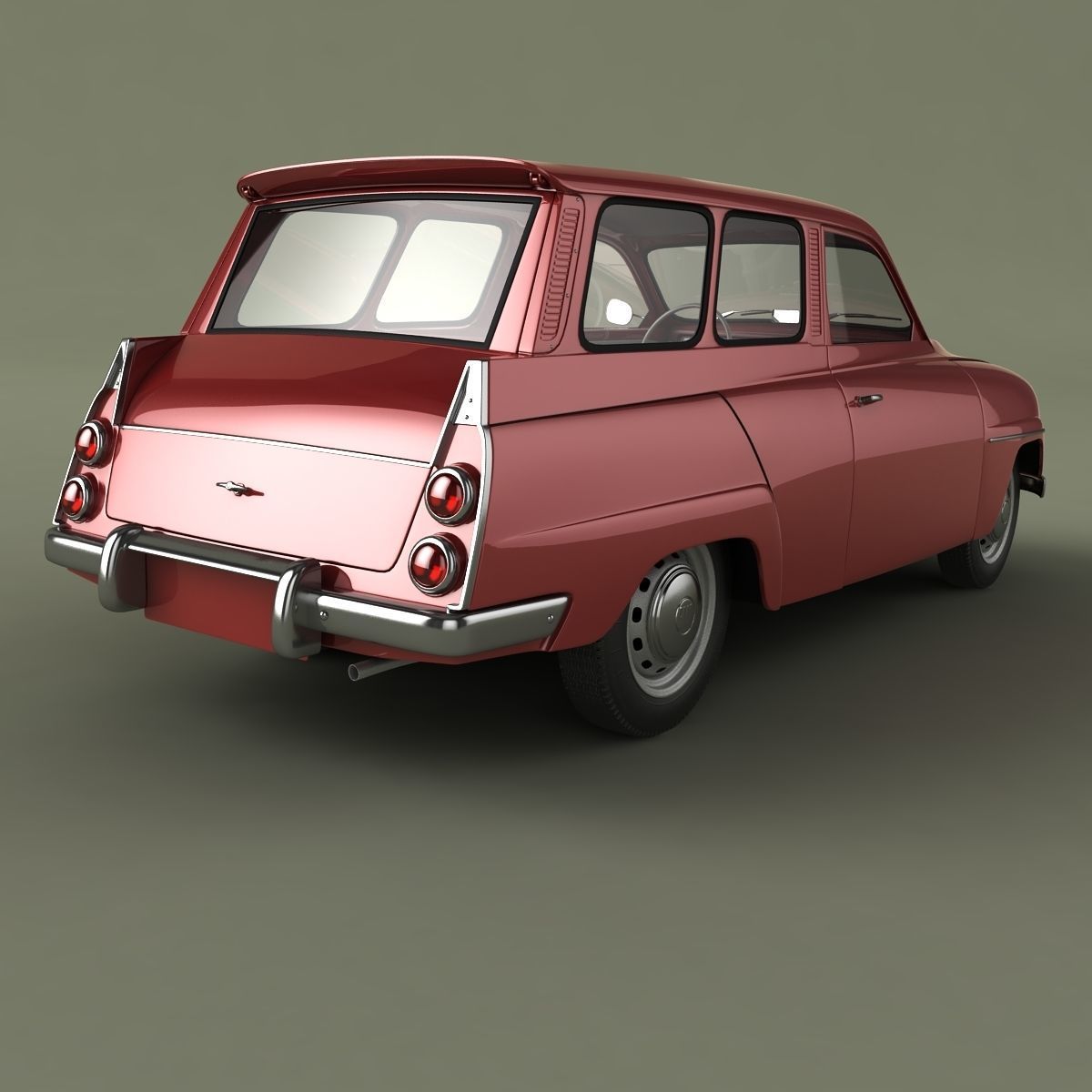 SAAB 95 3D model_2