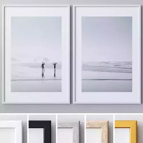 Photo Frames Set  65 3D model