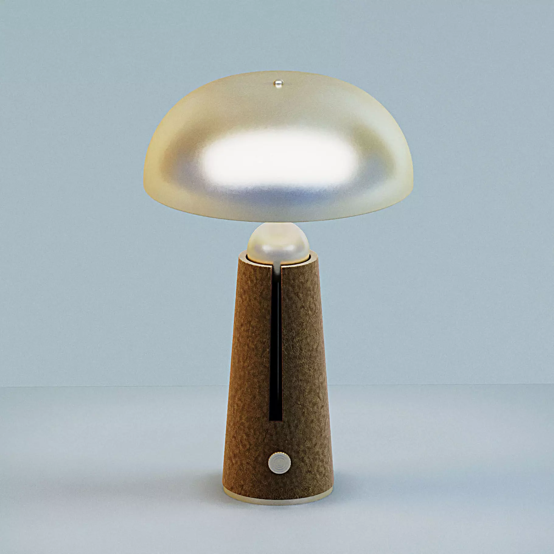 Metal Dome Table Lamp 3D model_0