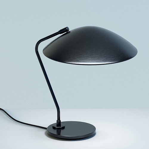 Metal Dome Table Reading Lamp 3D model