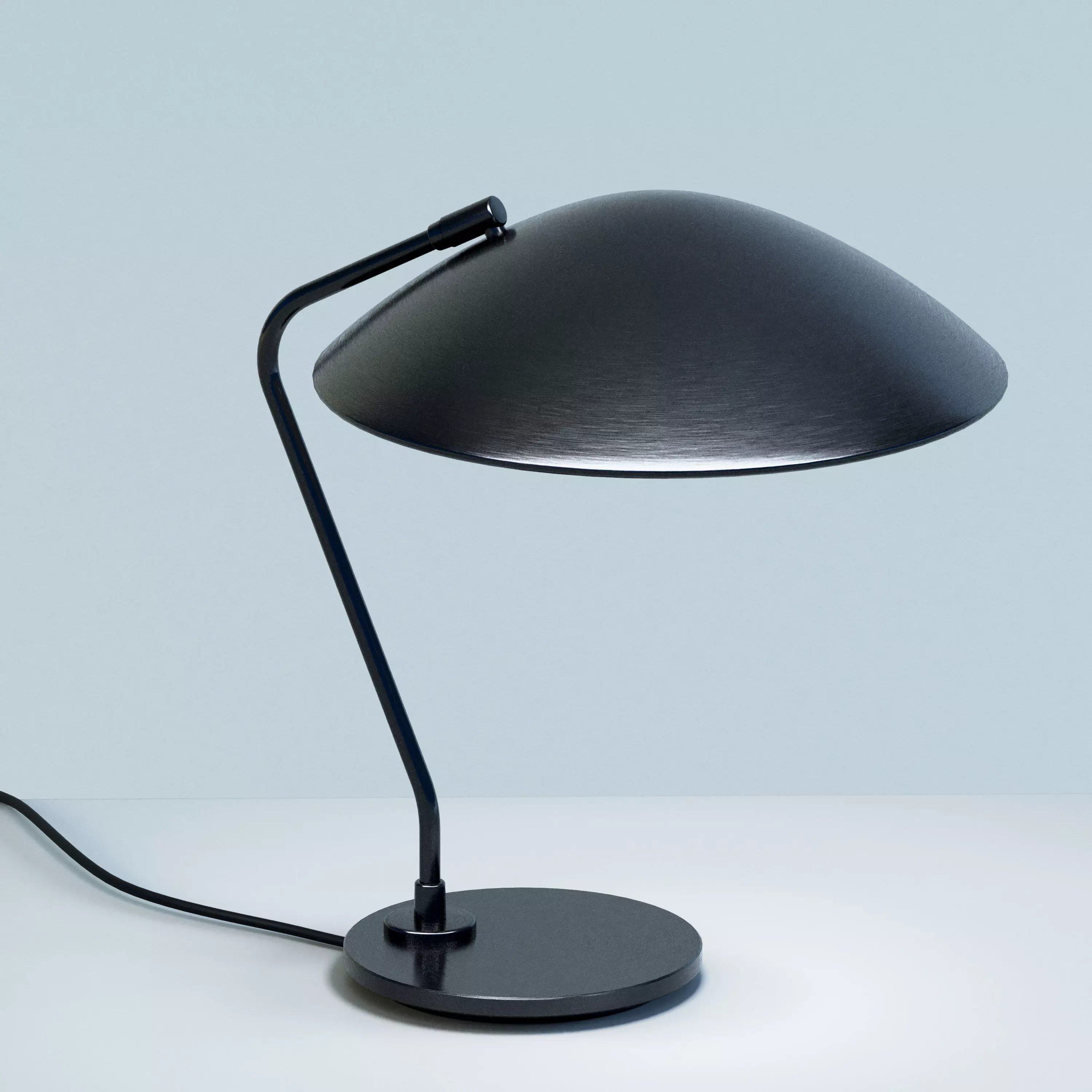 Metal Dome Table Reading Lamp 3D model_0