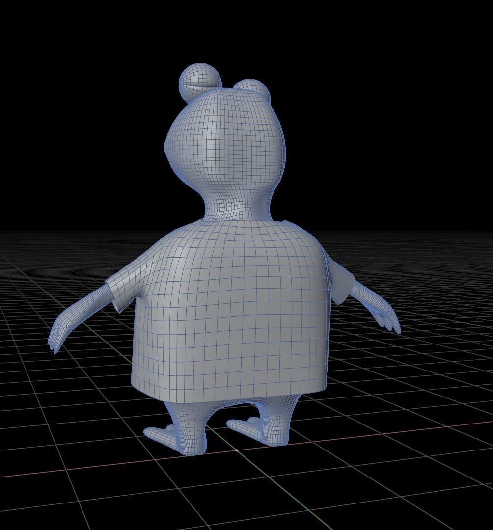 Bull toad 3D model_8