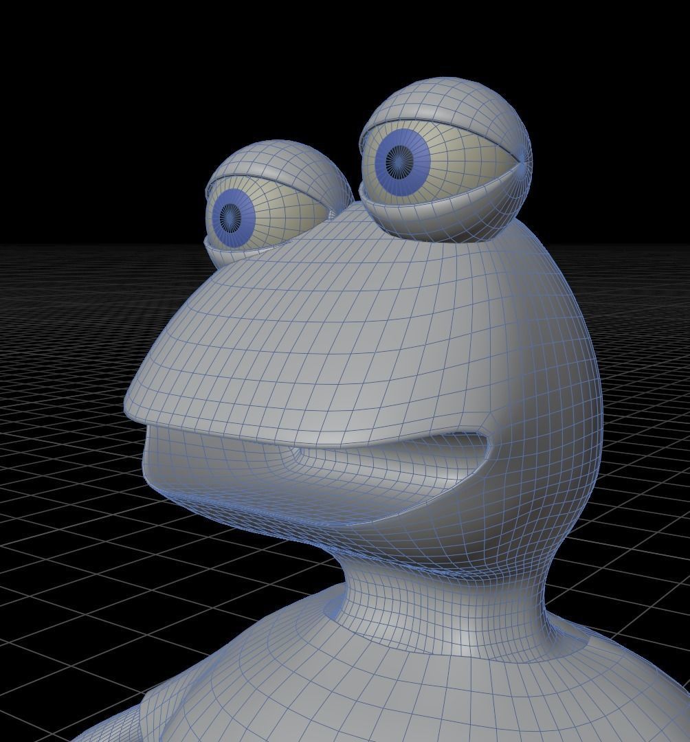 Bull toad 3D model_7