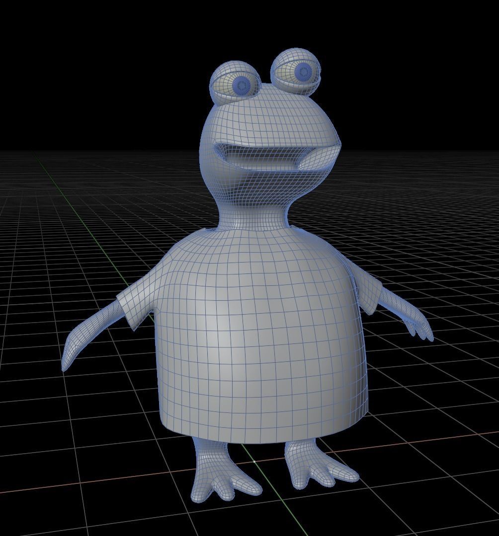 Bull toad 3D model_6