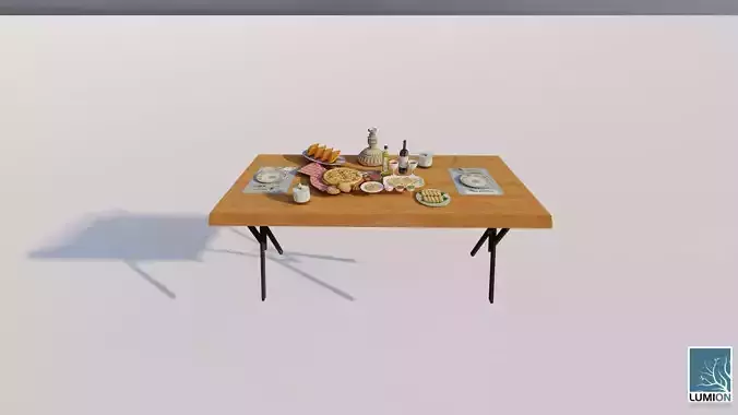 3D YEMEK MASASI 3D print model