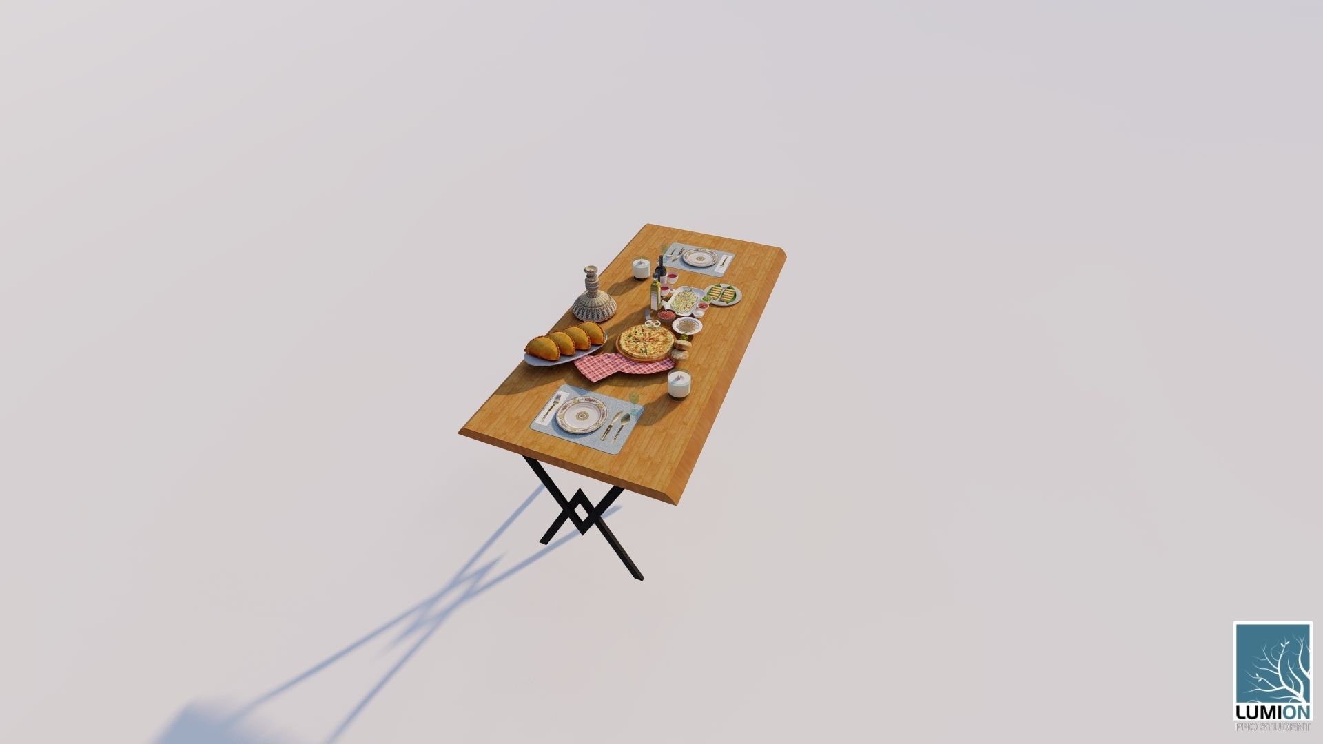 3D YEMEK MASASI 3D print model_2